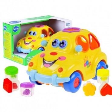 Развивающая игрушка в виде машинки разноцветная Hola Toys
