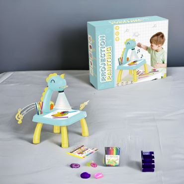 Детская стираемая многофункциональная доска проектор стол для рисования No.YM2021-7